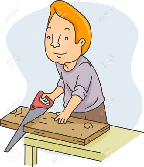 saw clipart|saw cutting wood clip art.